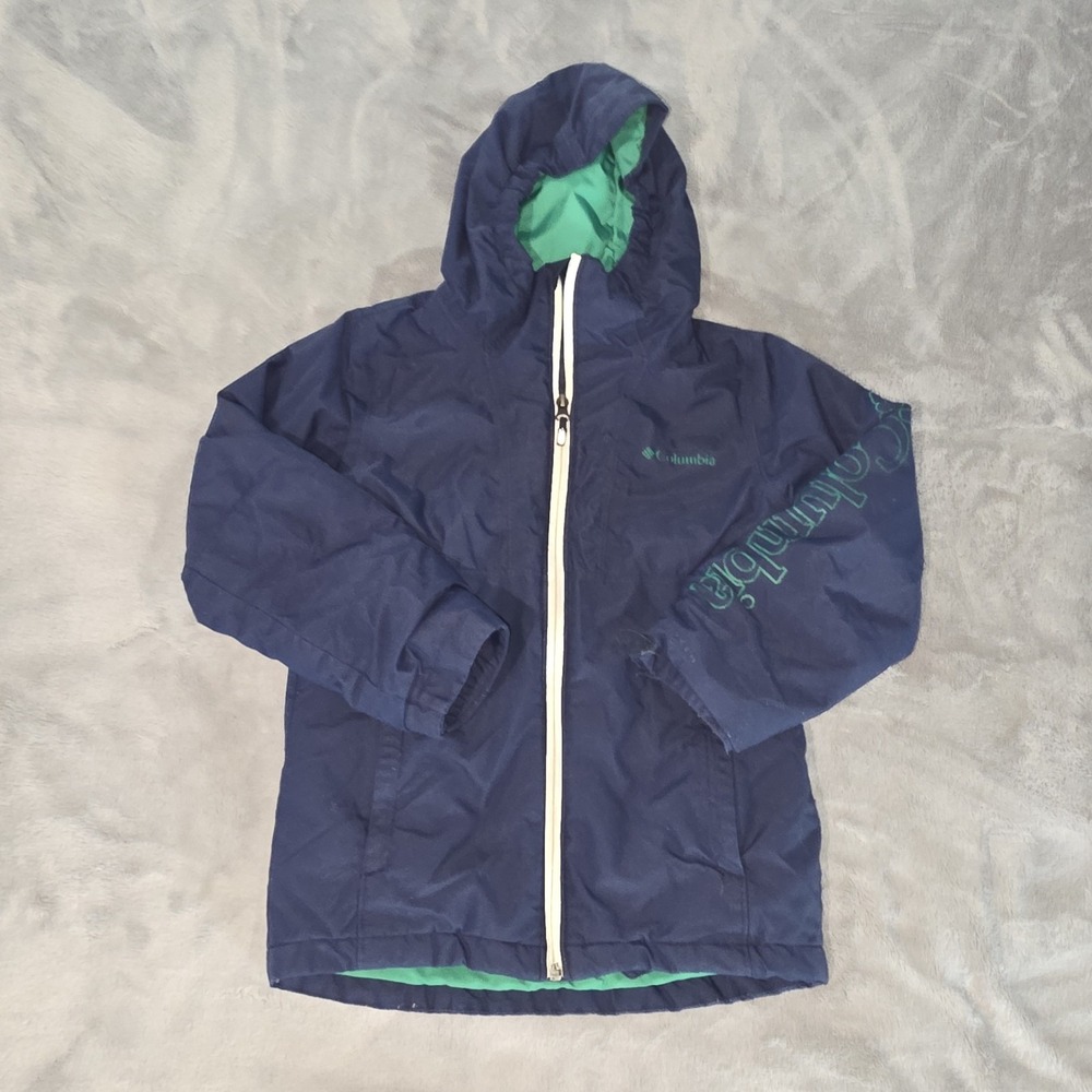 Columbia Youth Jacket‎ Coat Boys Size Small 8 Large Blue Green Coat